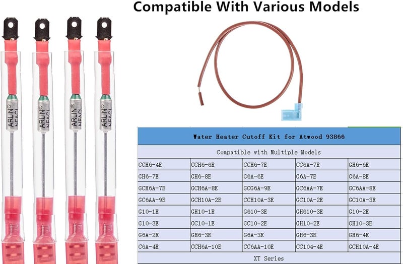 LDCRE Thermal Cut off Kit For RV Atwood 93866 Water Heater cutoff Replacement part, Toilet Part and Fittings OEM 10Pack - Image 2